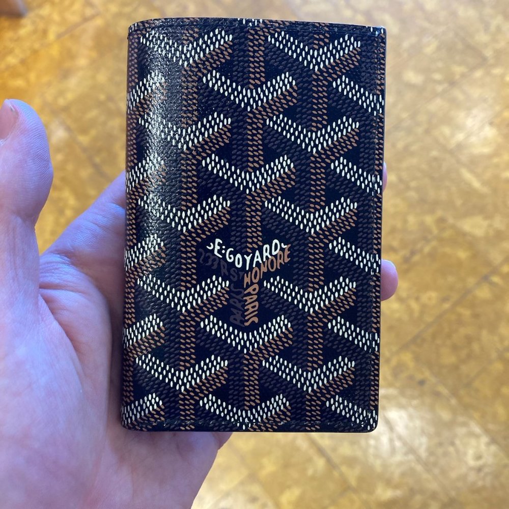 Giftable Goyard Classic Black Luxurious Saint Pierre Card Wallet